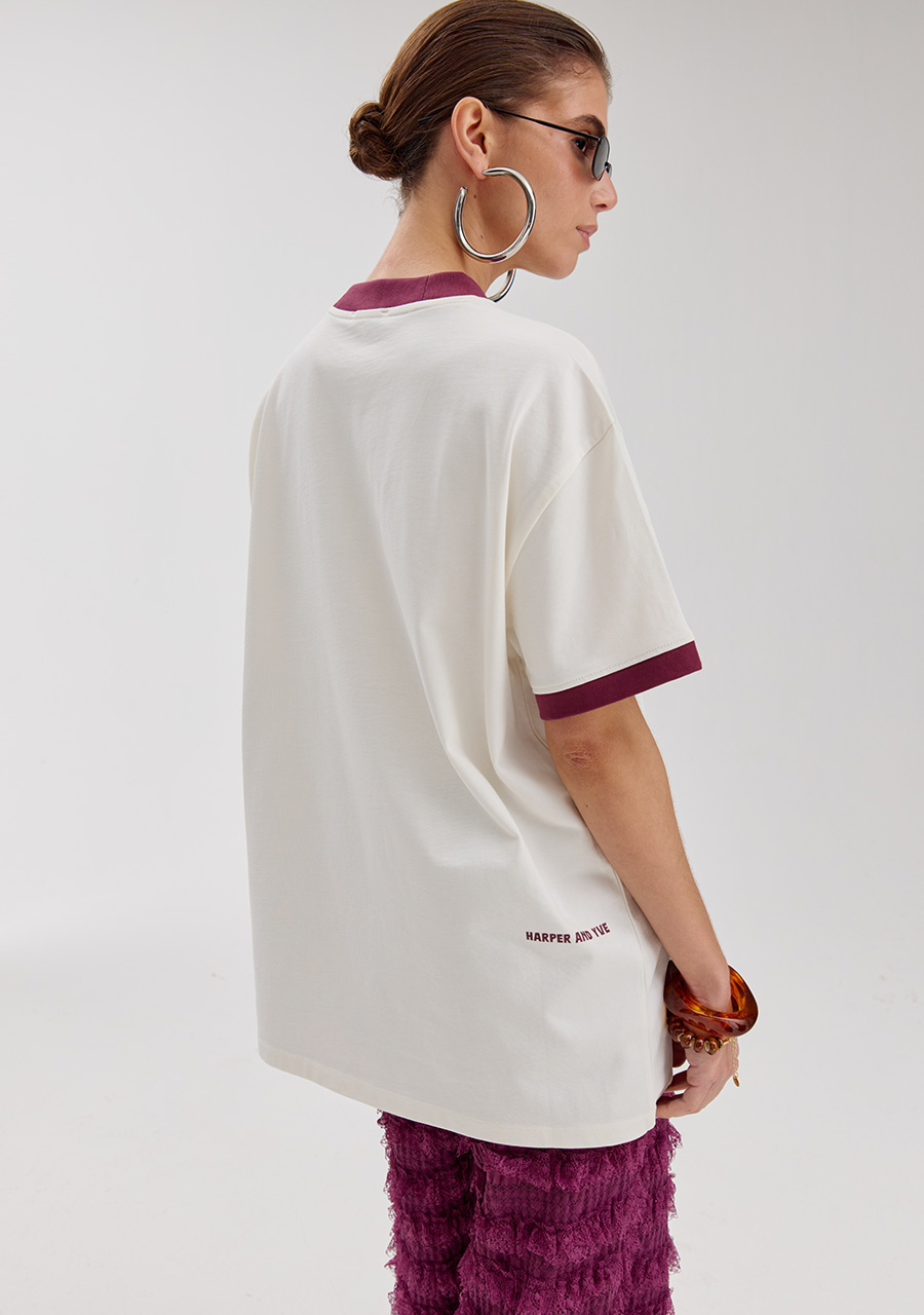 Harper & Yve Top Sol HS6Y302 Ecru