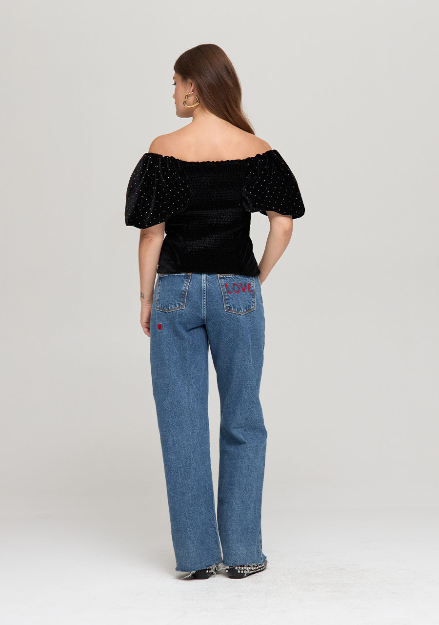 Harper & Yve Top Elo DW24P403 Zwart Harper & Yve Top Elo DW24P403 Zwart