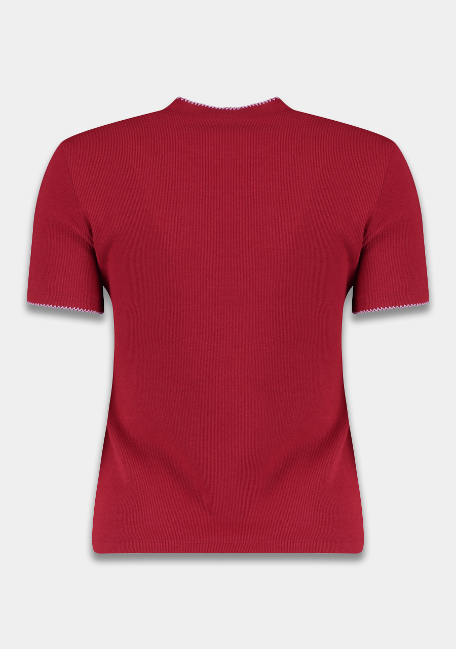 Harper & Yve Top Cammy AW25P400 Rood