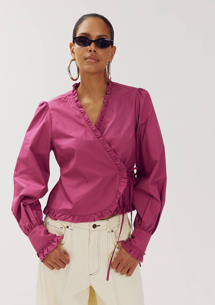 Harper & Yve Blouse Coby AW6P603 Donker rose