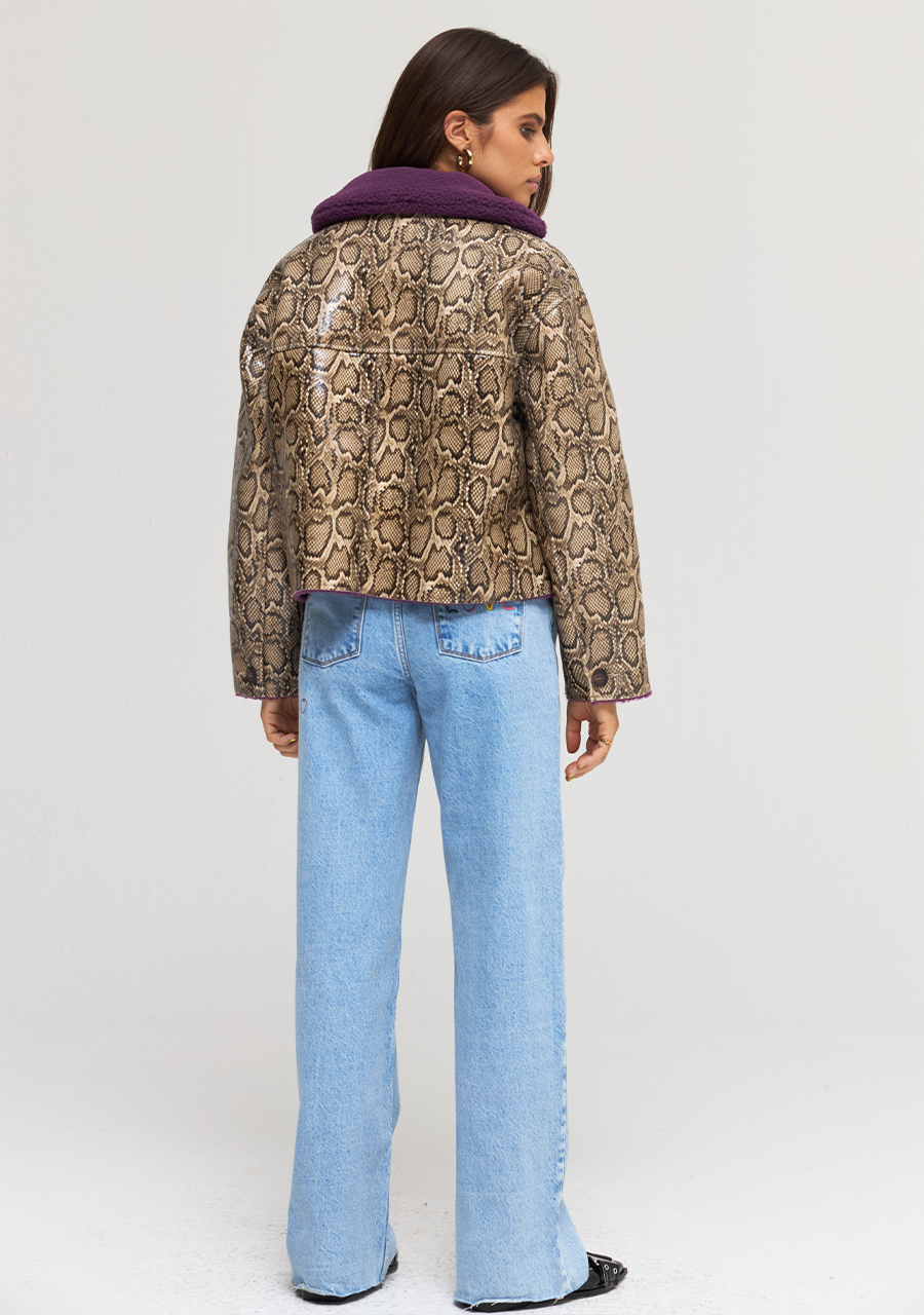 Harper & Yve Jacket Lammy AW24N222 Bruin