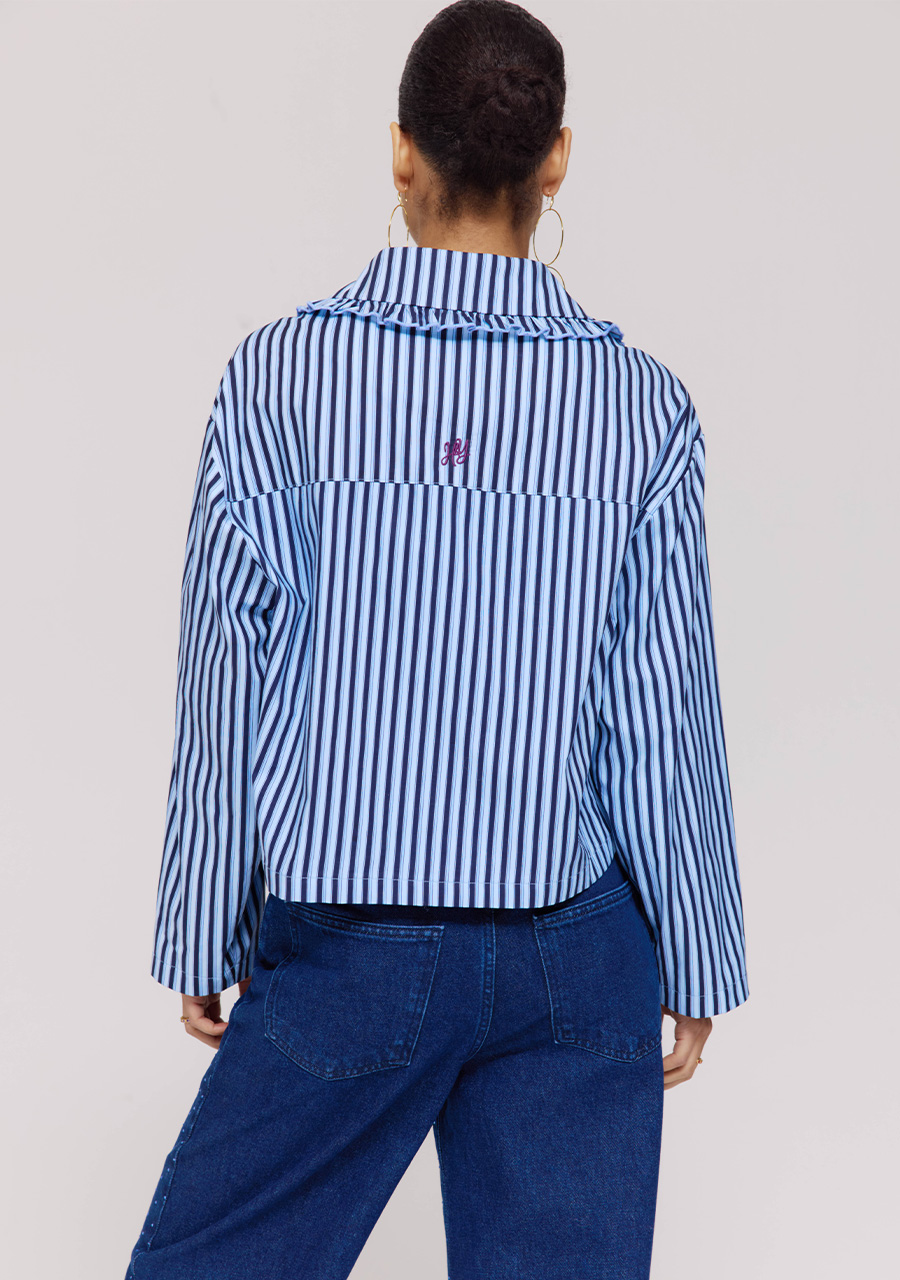 Harper & Yve Blouse James DW25P616 Blauw