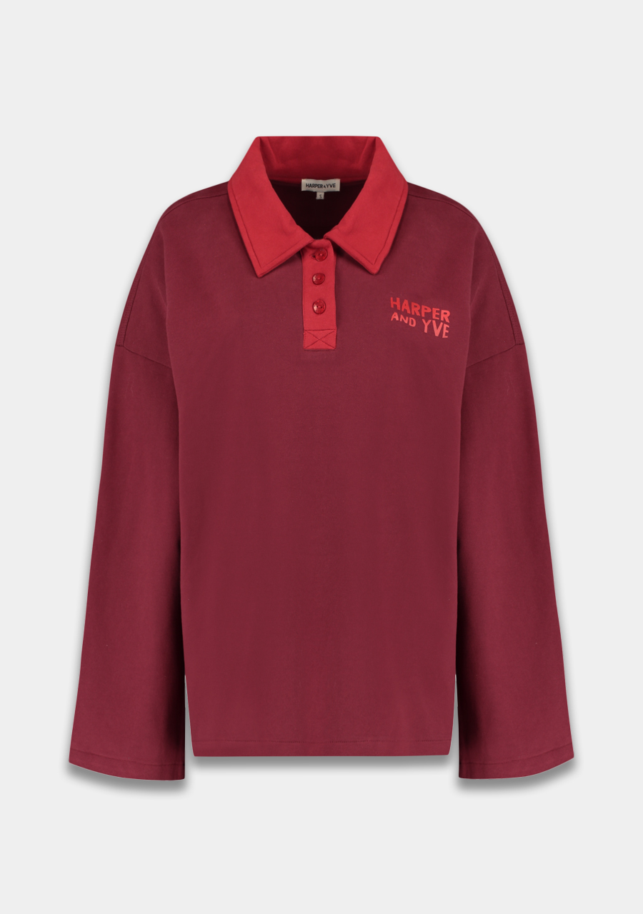 Harper & Yve Sweater Pollie AW25Y502 Bordeaux