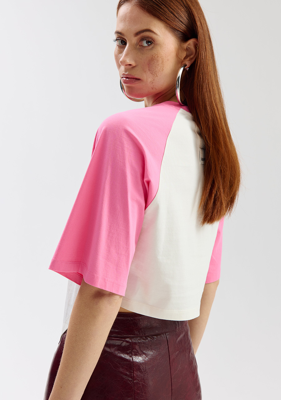 Harper & Yve T-shirt Mexican summer SS6Y300 Rose
