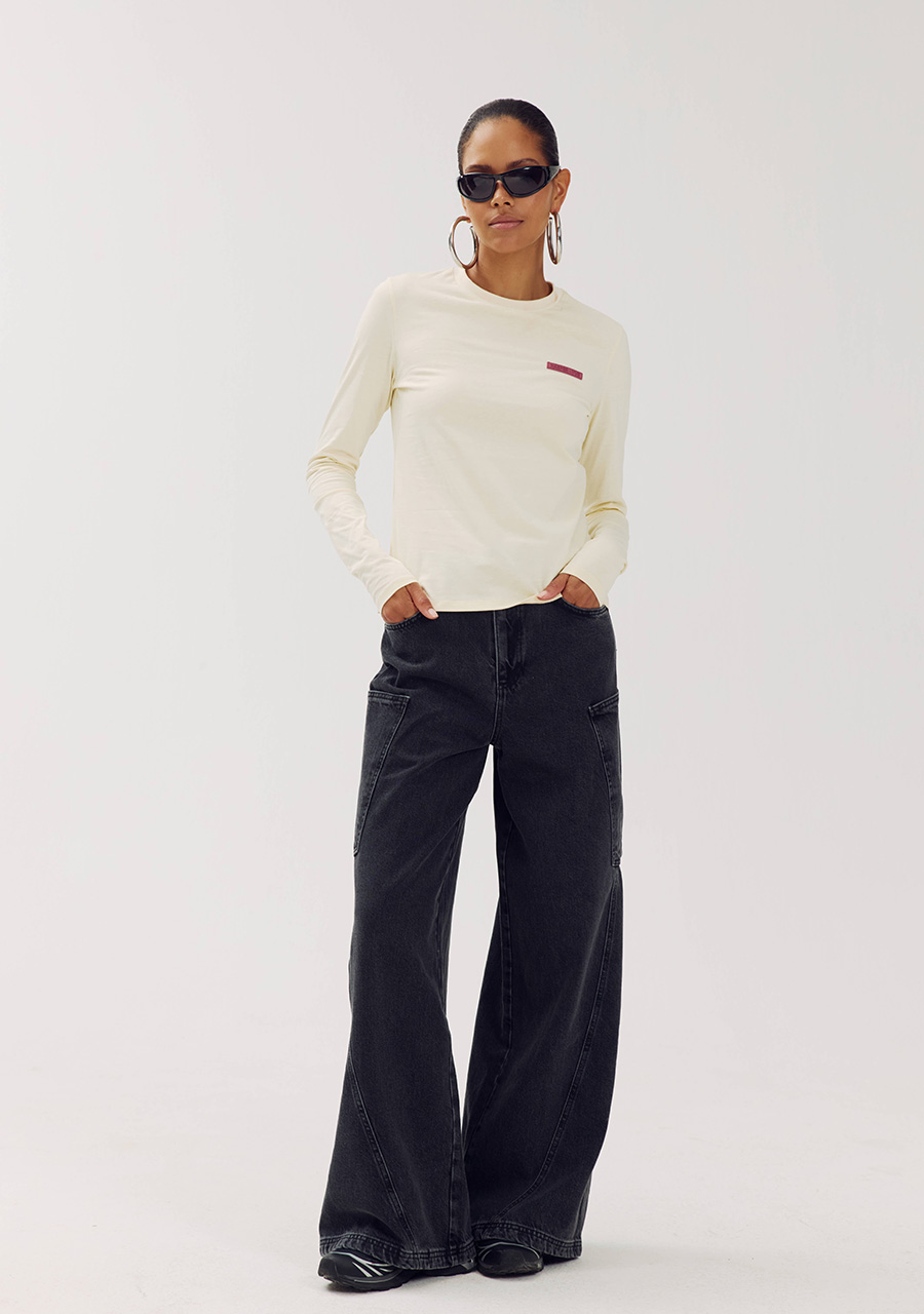 Harper & Yve T-shirt Lolita AW6P617 Licht geel
