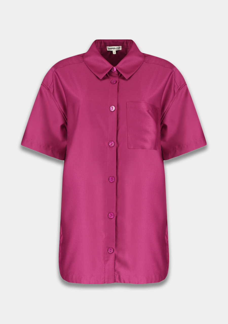Harper & Yve Blouse Tessa HS25P411 Donker Paars Harper & Yve Blouse Tessa HS25P411 Donker Paars