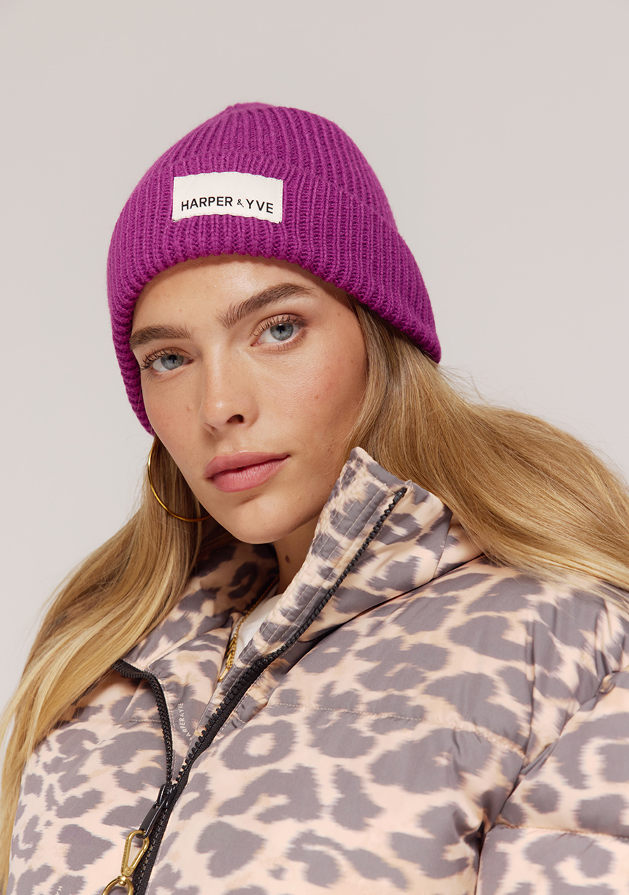 Harper & Yve Beanie harper AW25NACC01 Paars