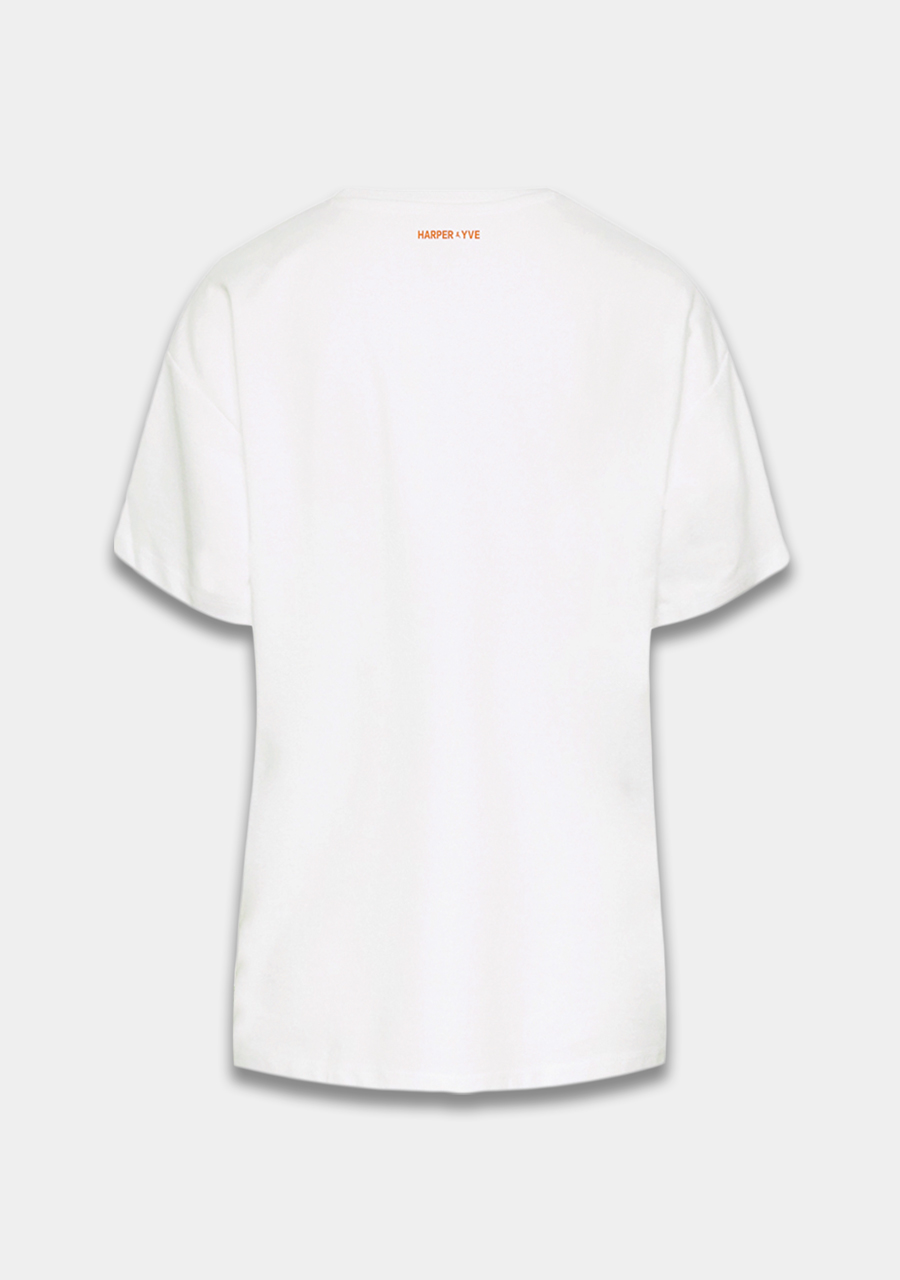 Harper & Yve T-shirt Tropical HST25Y300 Wolwit-ecru