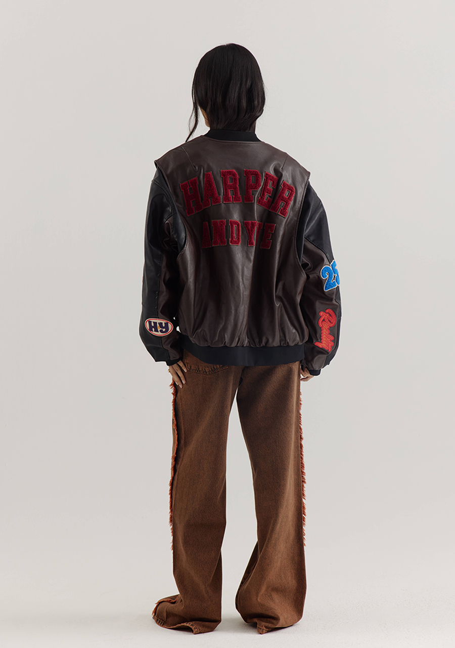 Harper & Yve Bomberjack Pleuni AW25P203 Donker bruin