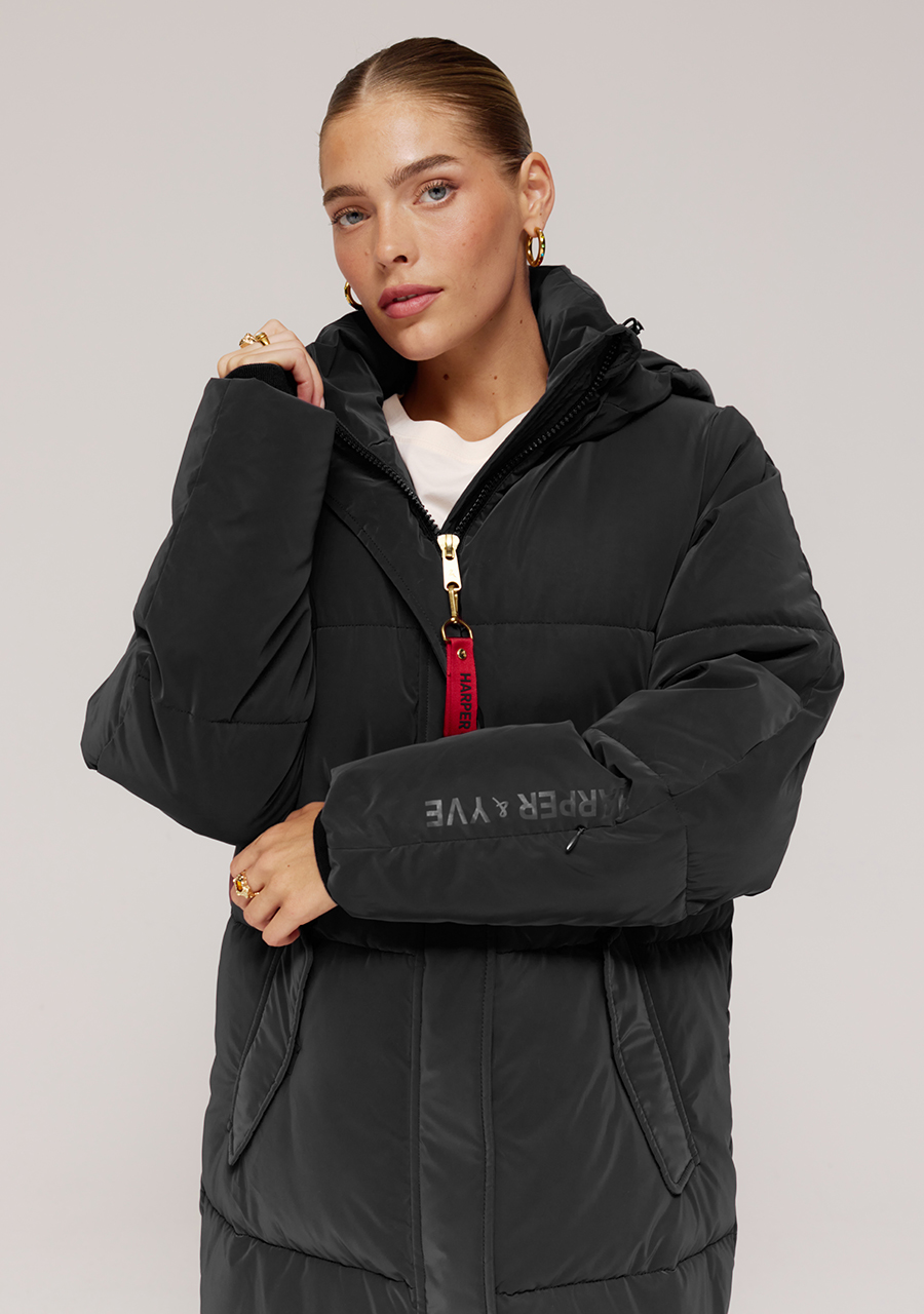 Harper & Yve Winterjas Yitty AW25N202 Zwart