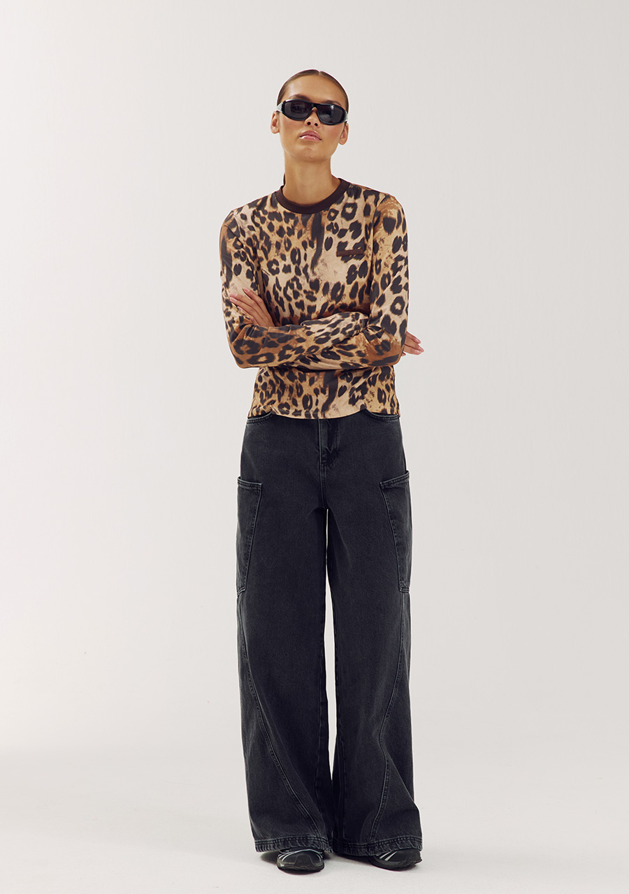 Harper & Yve T-shirt Lolita AW6P617 Bruin