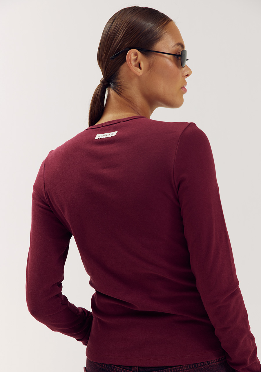 Harper & Yve Top Jason AW6P620 Bordeaux