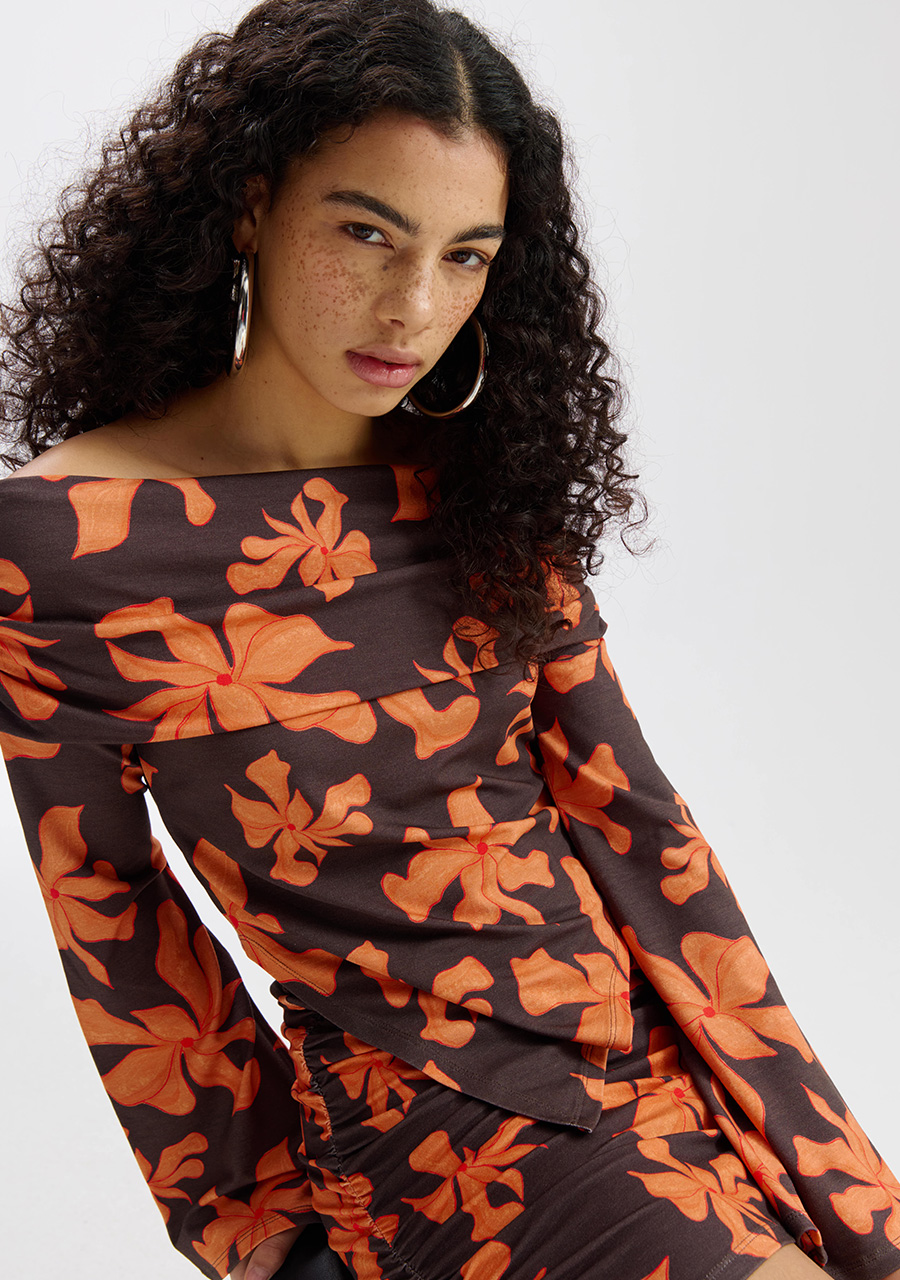 Harper & Yve Top Jesse SS6T505 Oranje