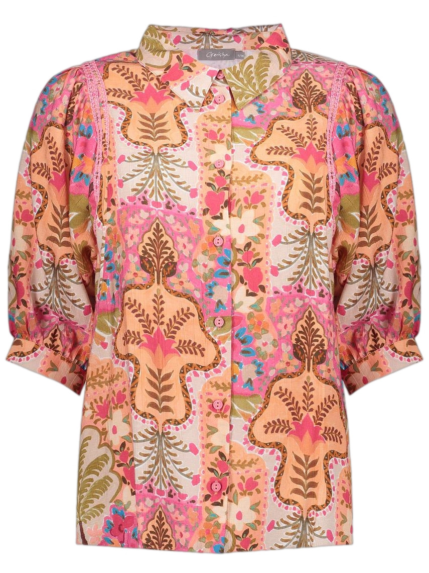 Geisha Blouse all-over print 63192-20