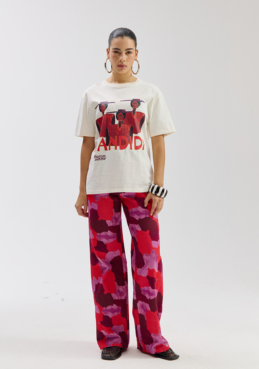 Harper & Yve T-shirt Bandida SS6Y304 Ecru