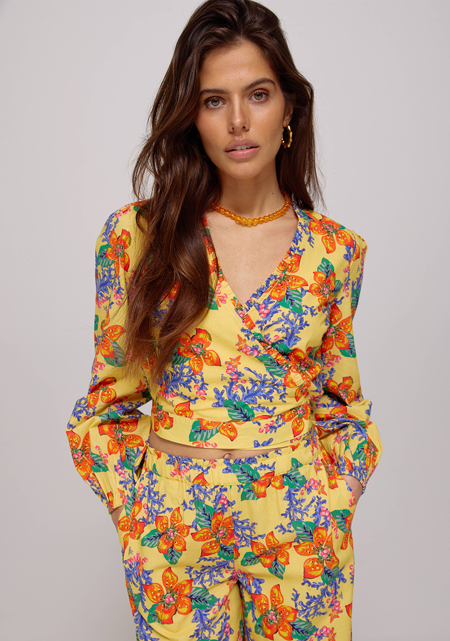 Harper & Yve Blouse Flora HS25C600 Geel