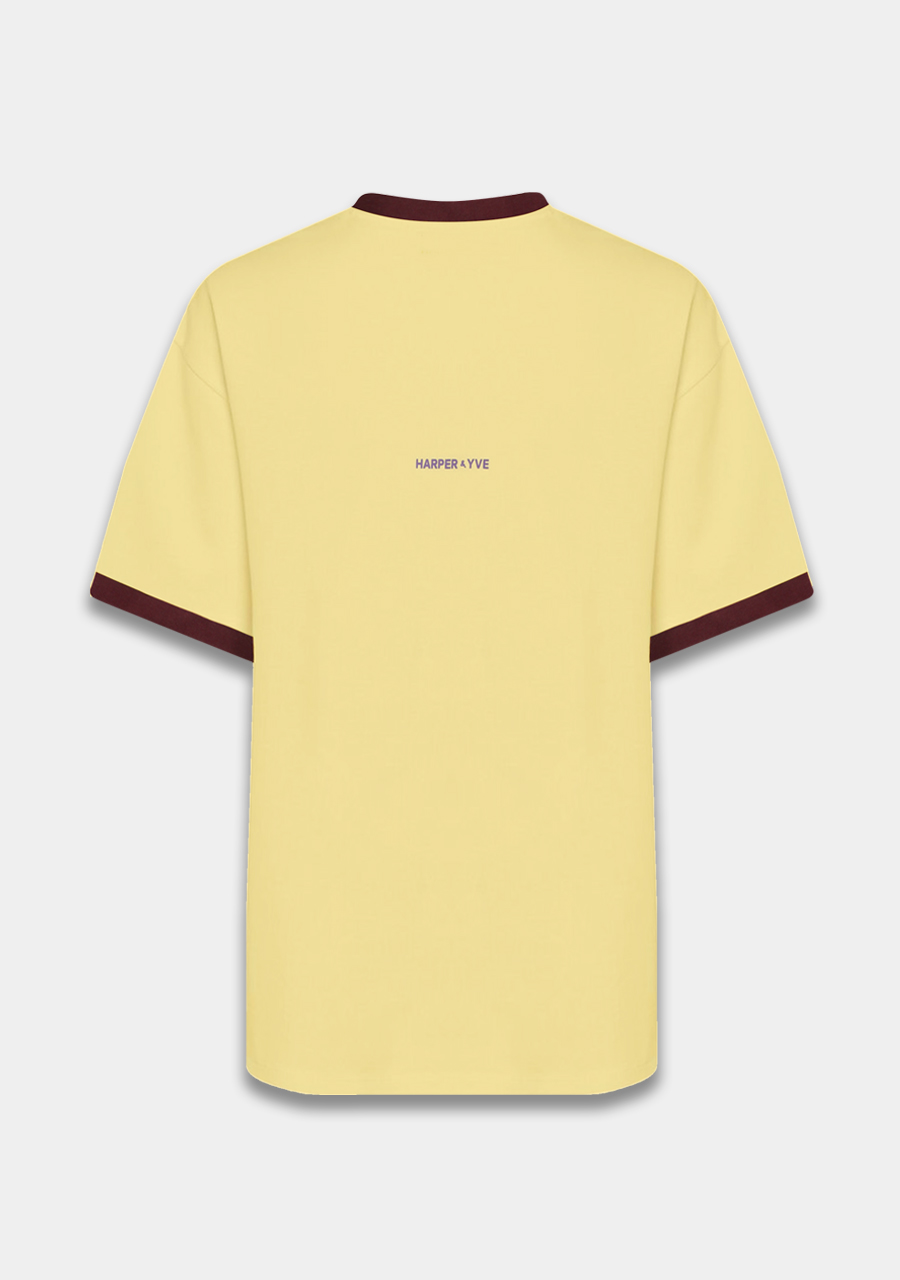 Harper & Yve T-shirt Mexico SS6Y306 Licht geel