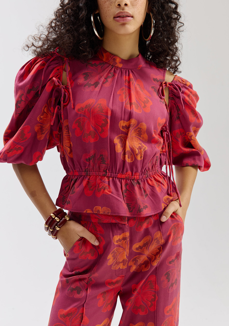 Harper & Yve Blouse Jacey SS6C401 Rood