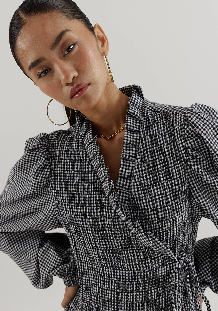 Harper & Yve Blouse Debby AW25P605 Zwart/Wit