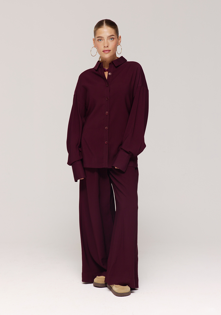 Harper & Yve Broek Meike AW25P102 Donker bruin