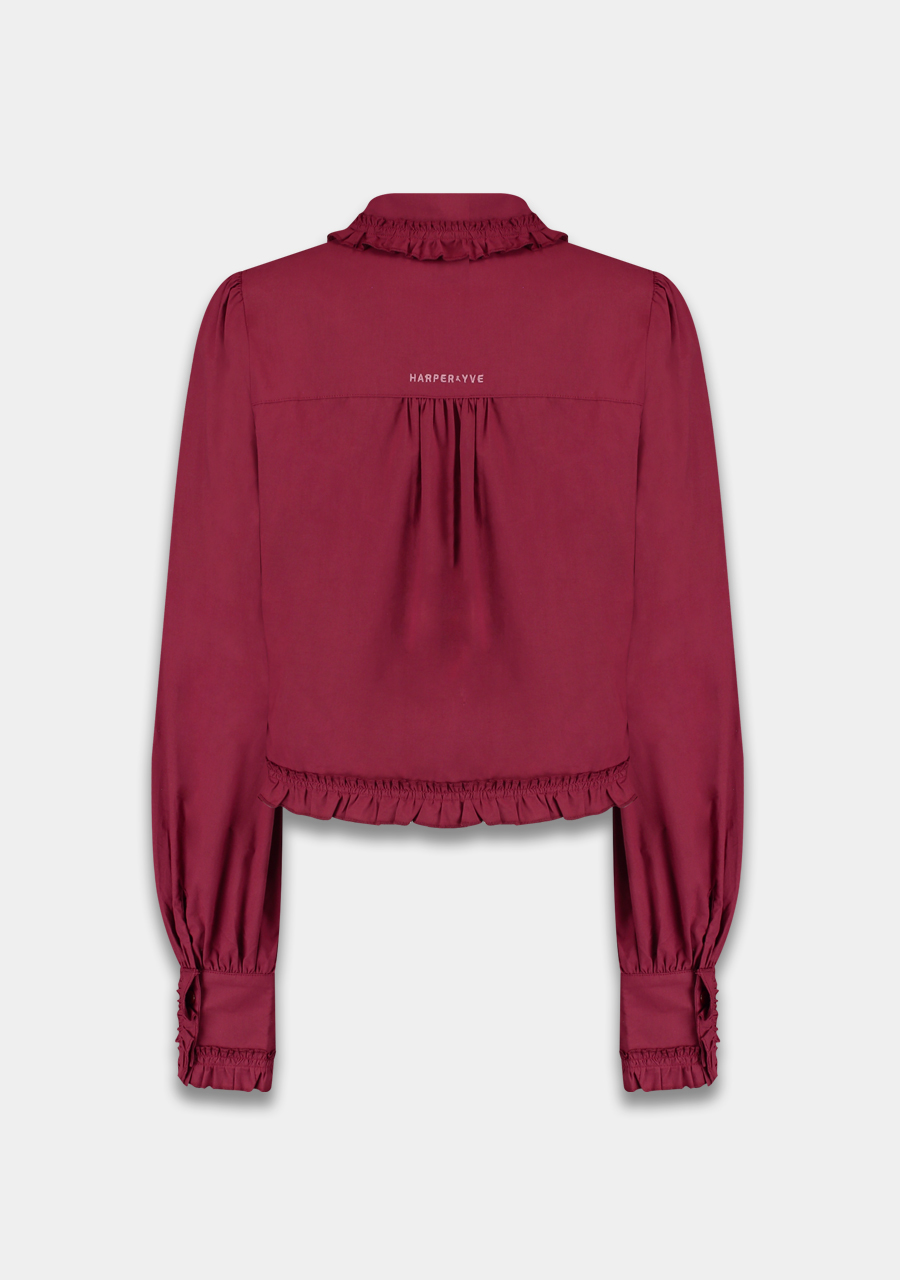 Harper & Yve Blouse Ellie AW25P603 Bordeaux