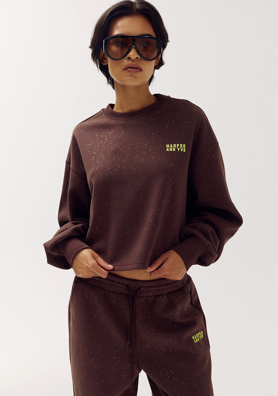 Harper & Yve Sweater Darcy DW6P504 Donker bruin