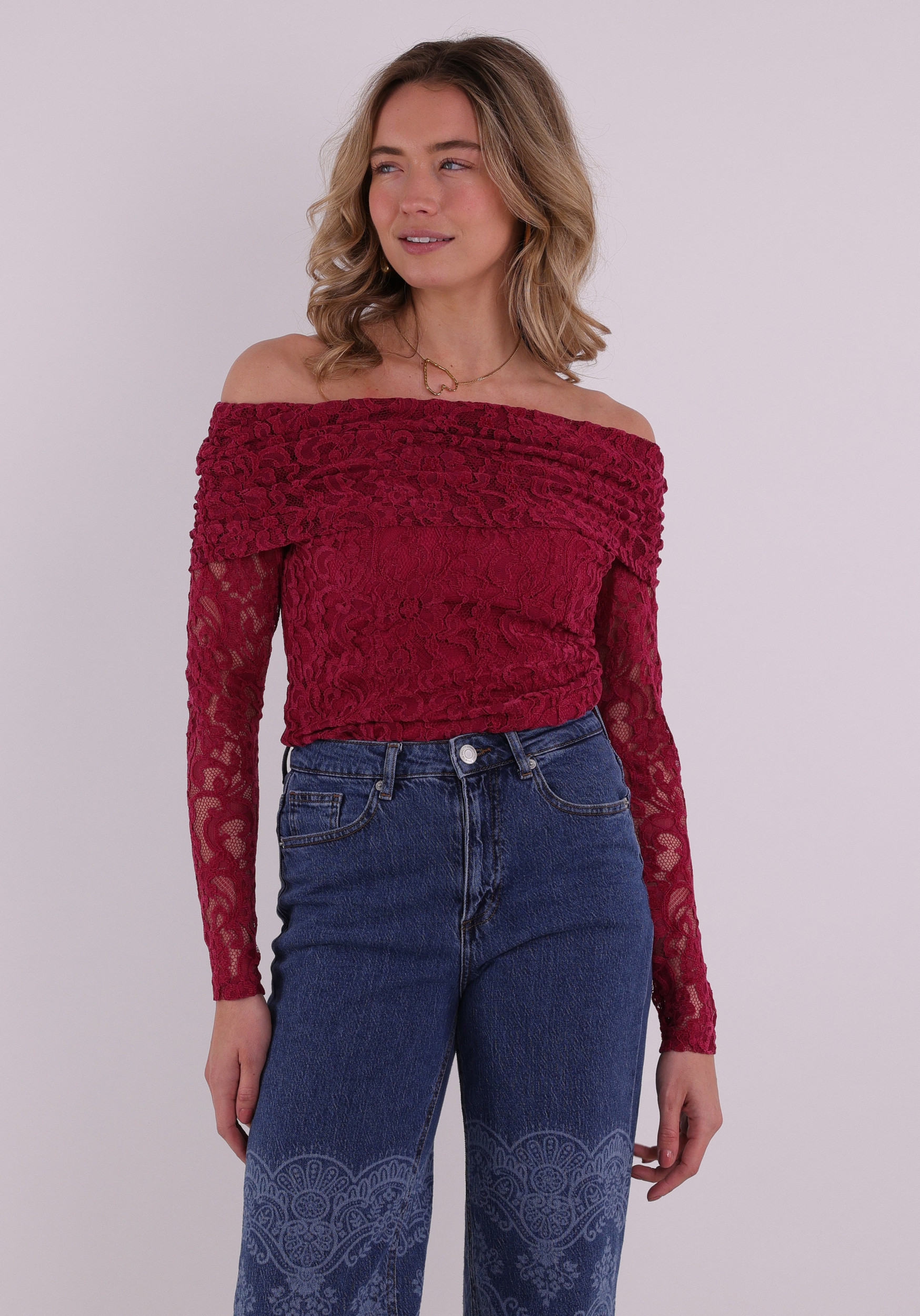 Harper & Yve Top Jenthe SS6P501 Donker rose