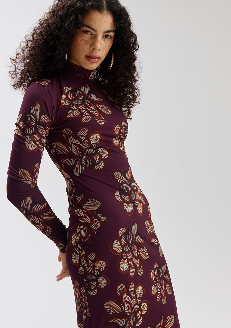 Harper & Yve Jurk Jessie SS6T901 Donker Paars