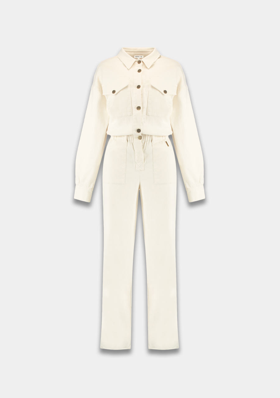 Harper & Yve Jumpsuit Jacky SS25P701 Wolwit-ecru