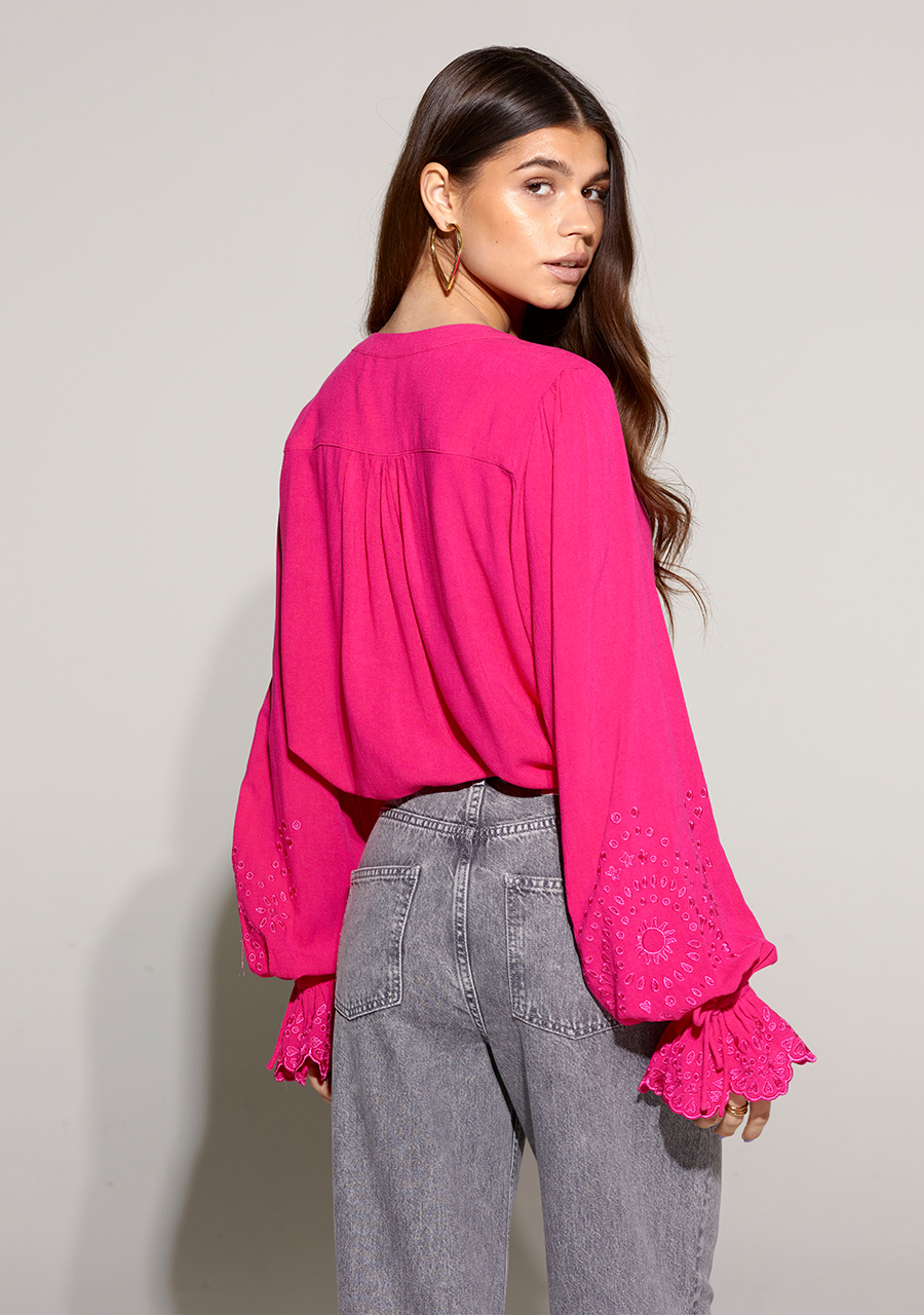 Harper & Yve Blouse Hayli SS24P605 Roze Harper & Yve Blouse Hayli SS24P605 Roze
