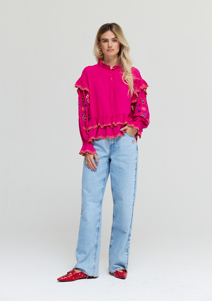 Harper & Yve Blouse Joan AW24P605 Roze Harper & Yve Blouse Joan AW24P605 Roze