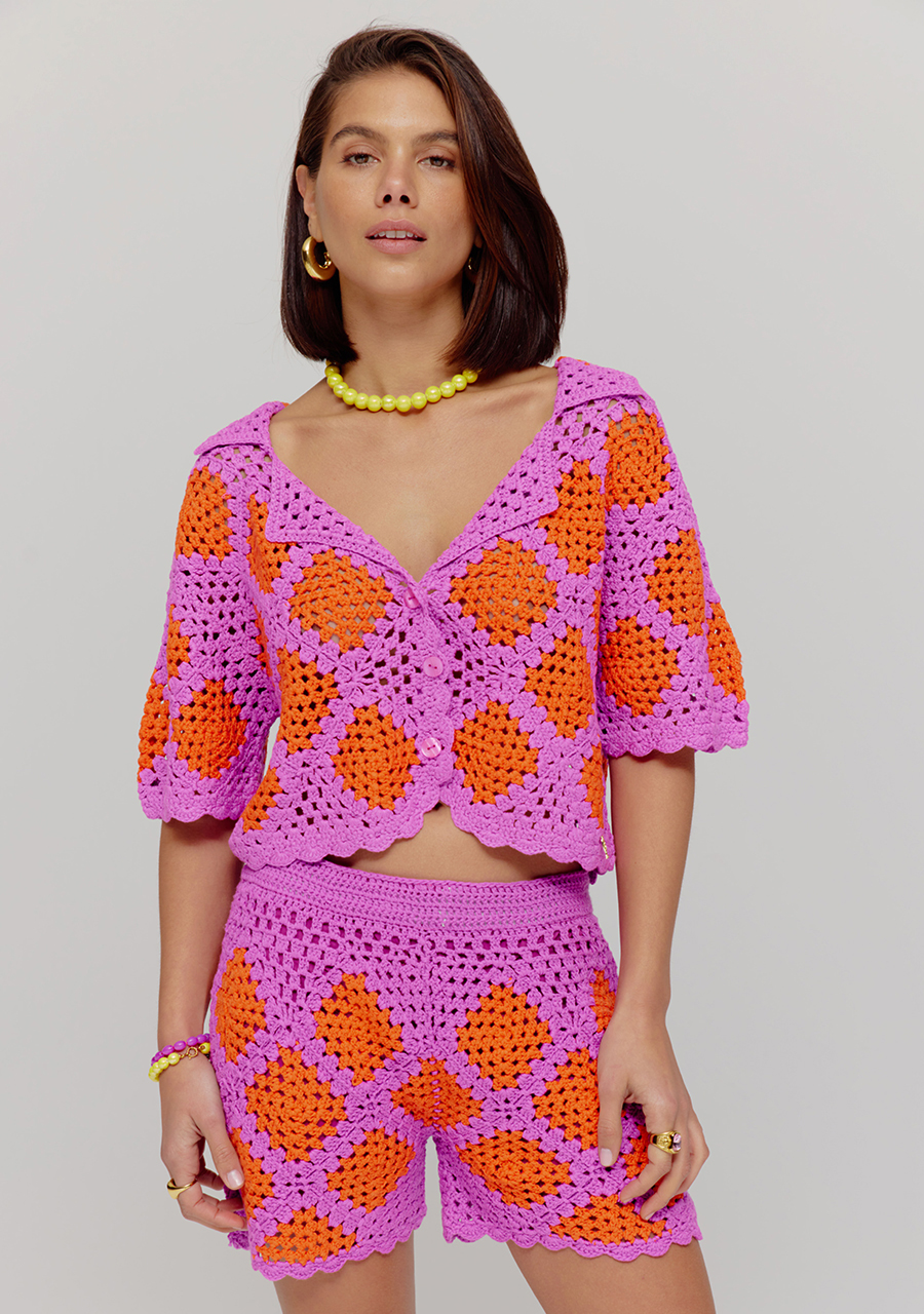 Harper & Yve Short Loca HS25P101 Donker Paars