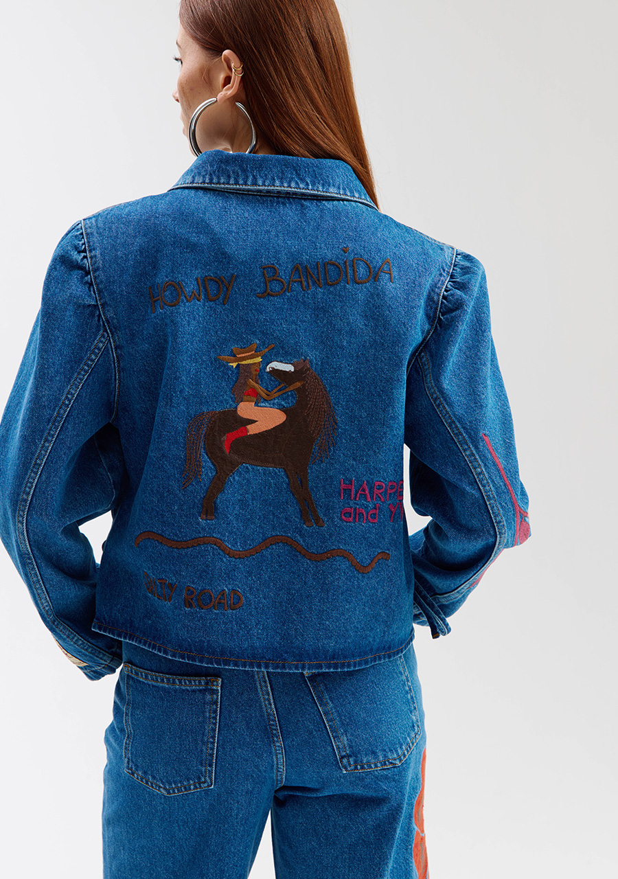 Harper & Yve Jacket Toby SS6R200 Jeans blauw