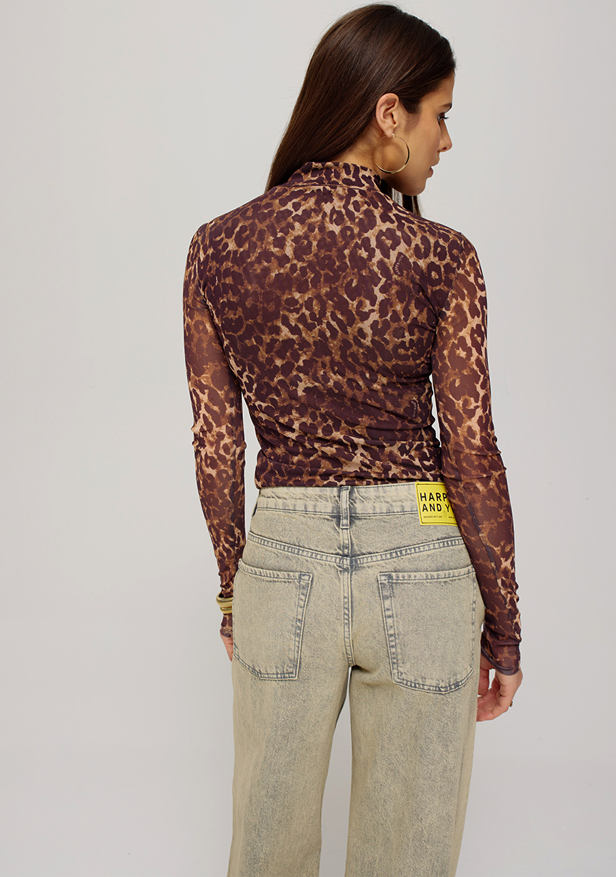 Harper & Yve Top Jane SS25J502 Bruin Harper & Yve Top Jane SS25J502 Bruin