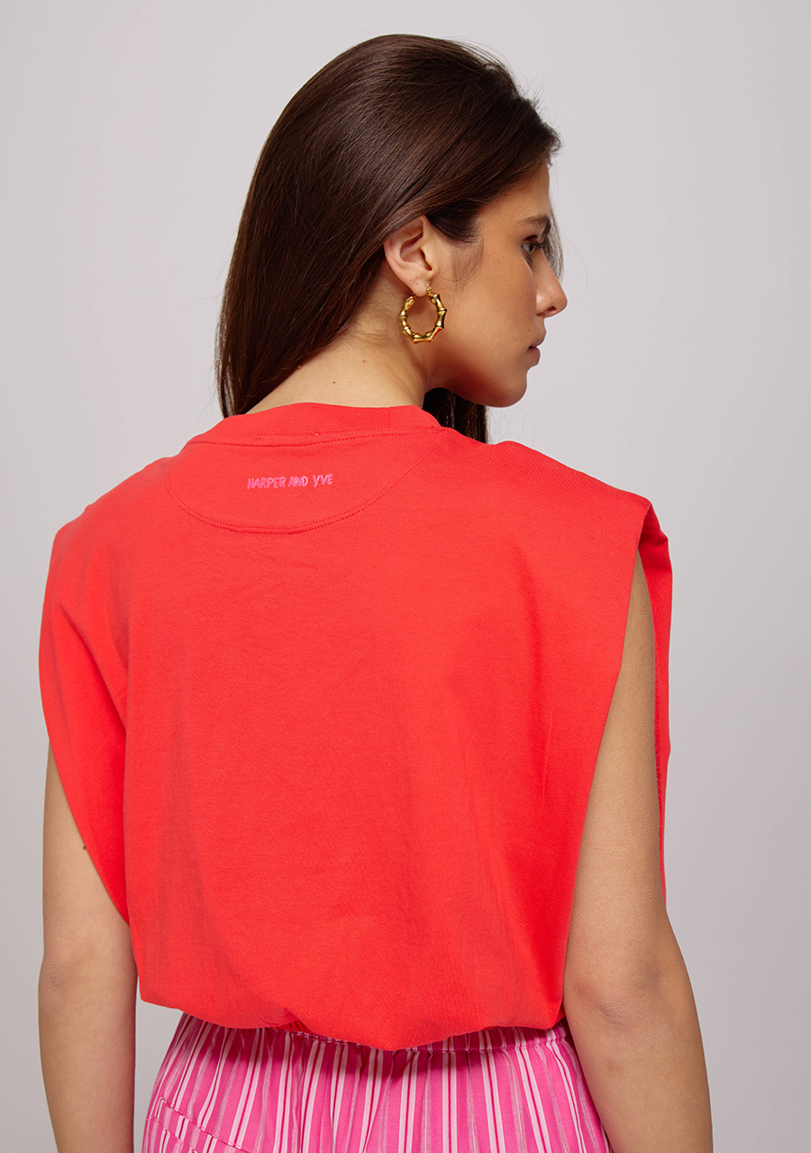 Harper & Yve Top Muscle HS25Y302 Rood