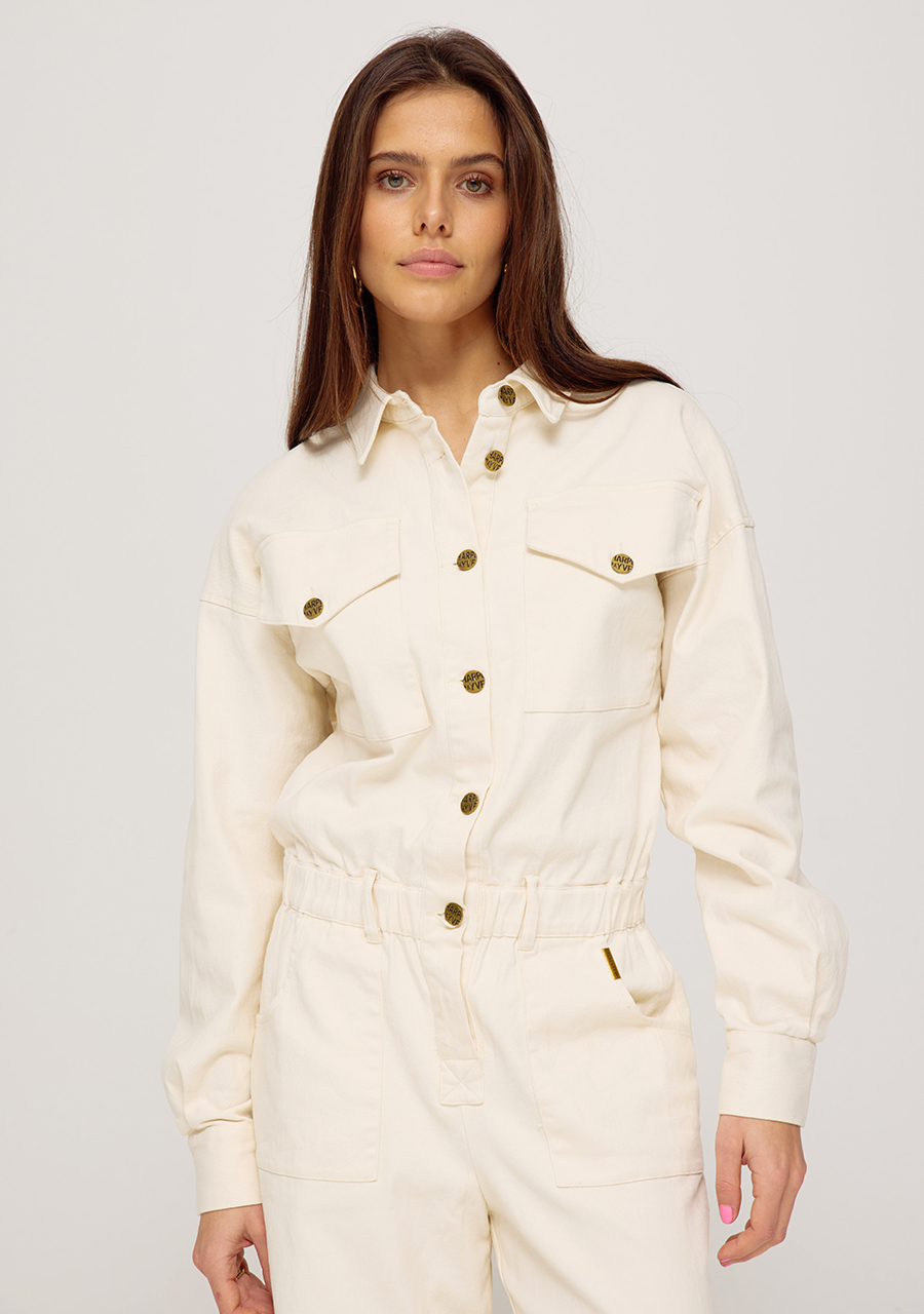 Harper & Yve Jumpsuit Jacky SS25P701 Wolwit-ecru