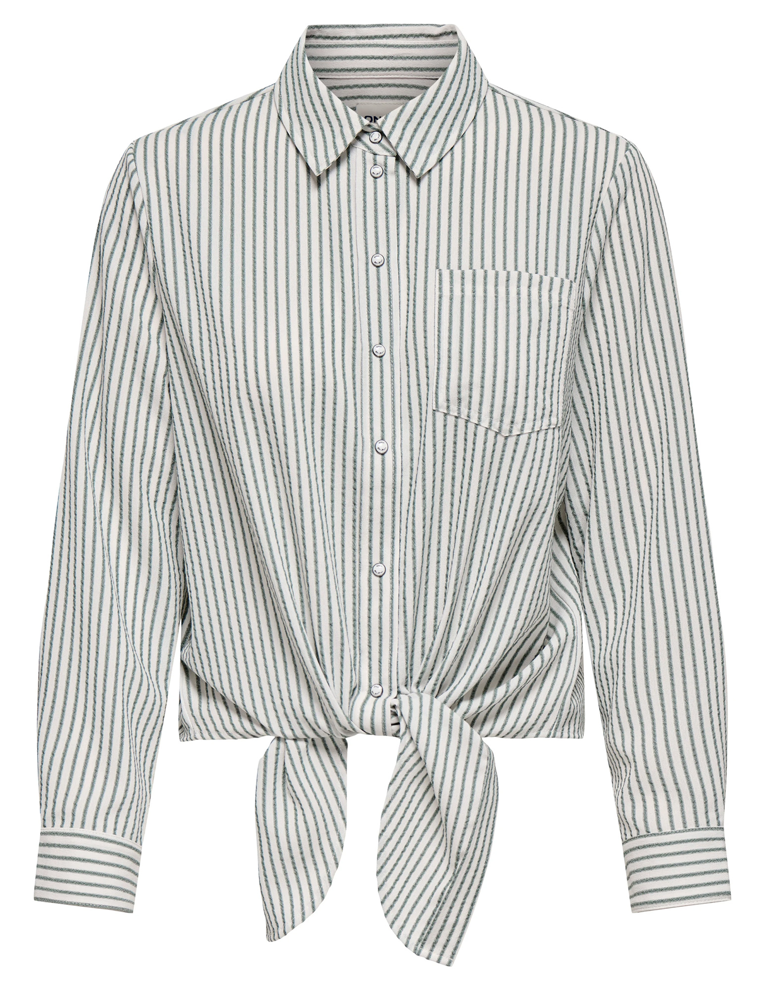 ONLY Blouse Lecey gestreept 15195910 Donker groen