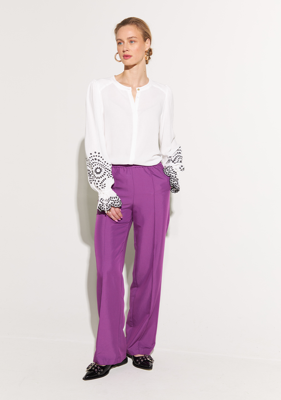 Harper & Yve Blouse Hayli SS24P605 Wit Harper & Yve Blouse Hayli SS24P605 Wit