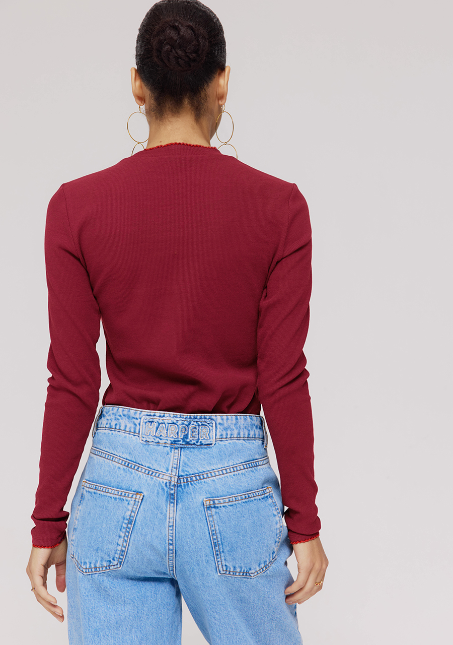 Harper & Yve Top Cammy DW25P615 Rood