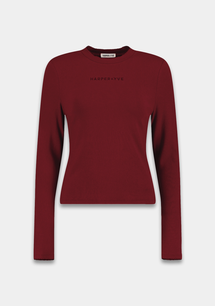 Harper & Yve Top Cammy DW25P615 Rood