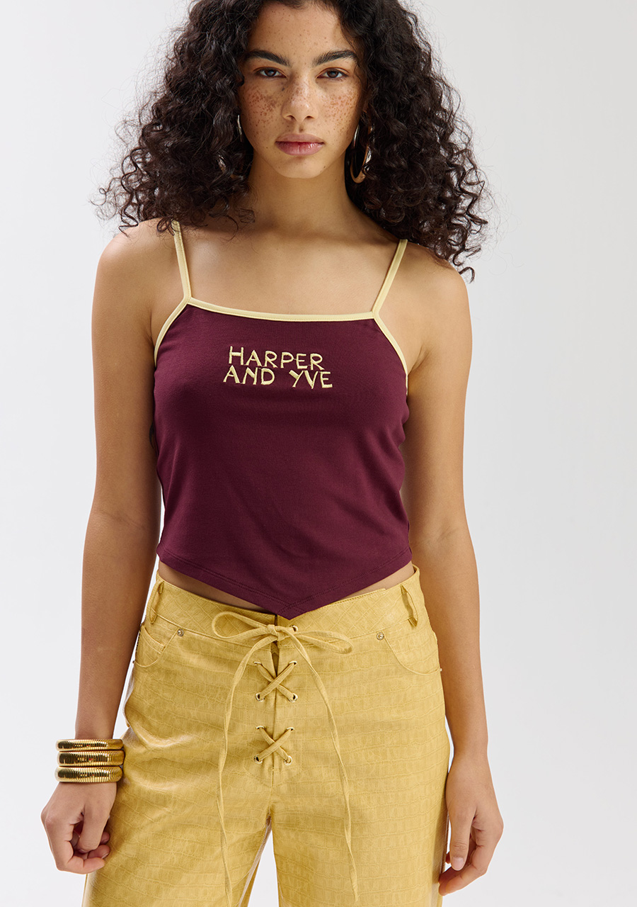 Harper & Yve Top Miles SS6P406 Donker Paars