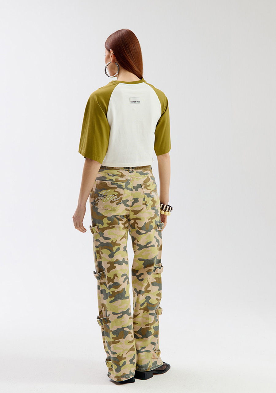 Harper & Yve T-shirt Mexican summer SS6Y300 Groen