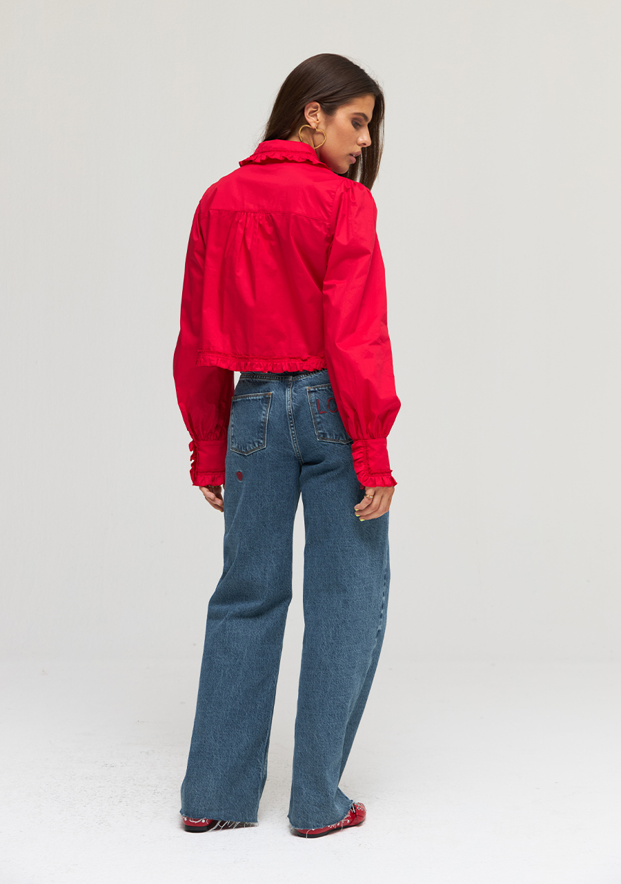 Harper & Yve Blouse Ellie DW24P608 Rood