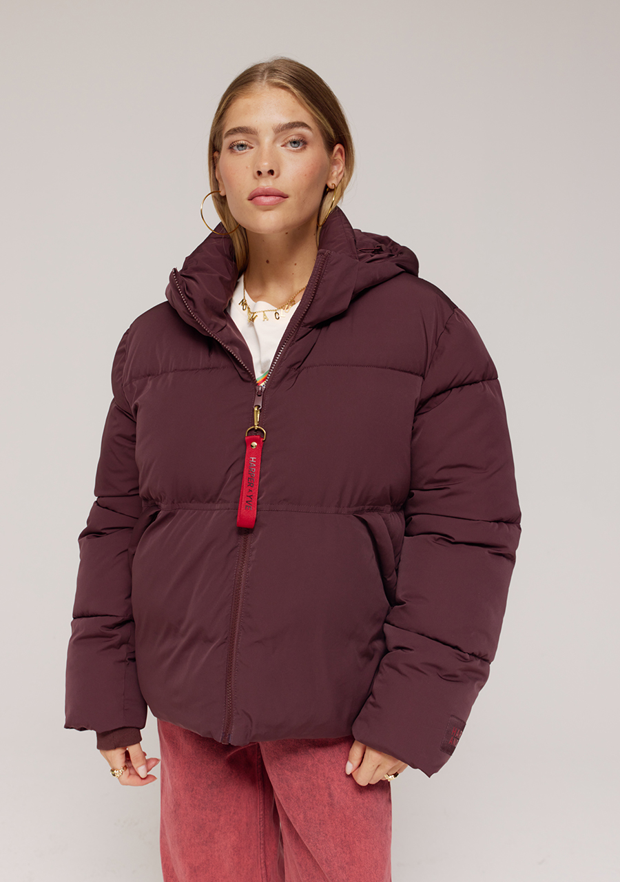 Harper & Yve Winterjas Karly AW25N211 Donker bruin