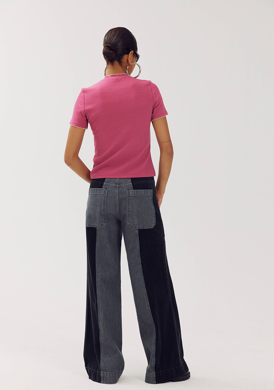 Harper & Yve Top Cammy AW6P400 Donker rose
