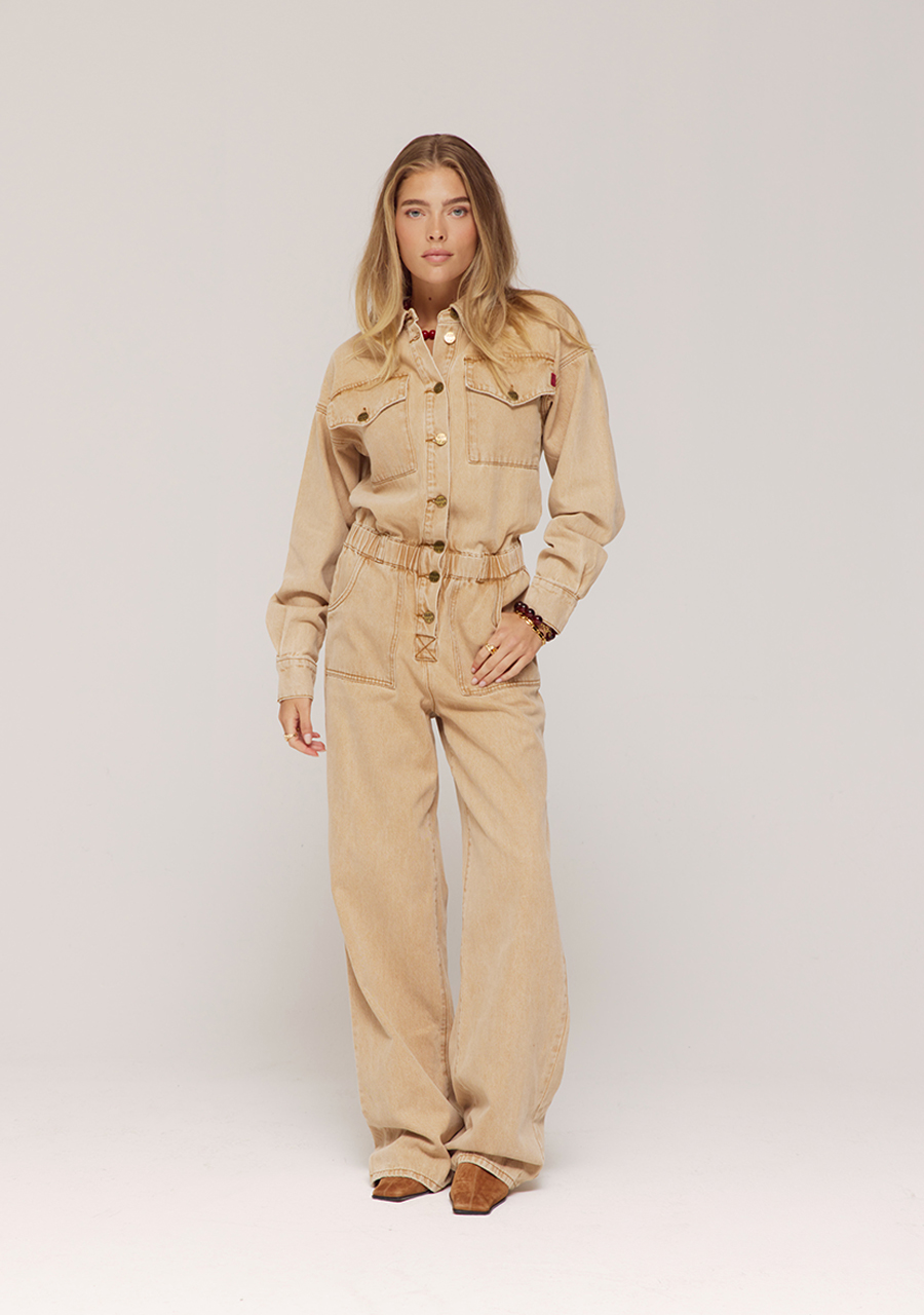 Harper & Yve Jumpsuit Jacky AW25P700 Beige Harper & Yve Jumpsuit Jacky AW25P700 Beige