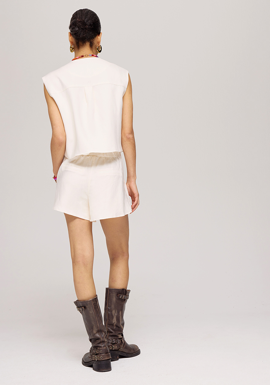 Harper & Yve Short Lacy HS25P109 Ecru