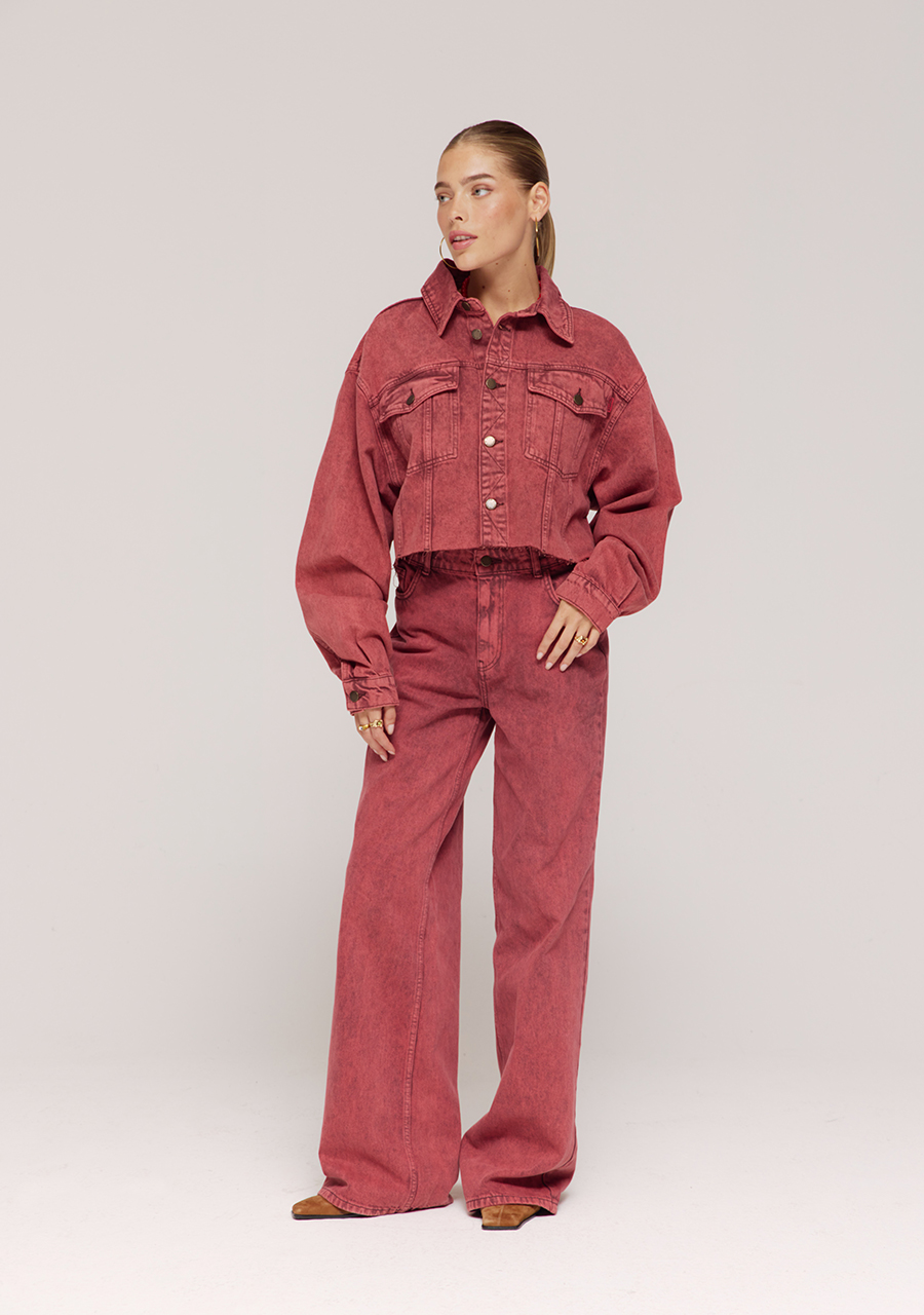 Harper & Yve Jeans Yve AW25D100 Steenrood