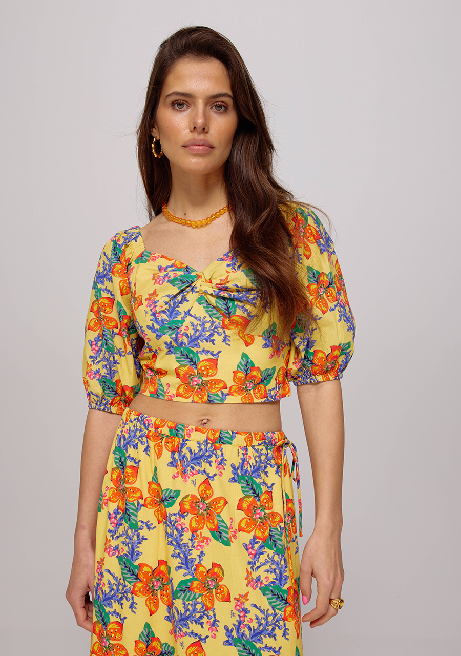 Harper & Yve Top Stacey HS25C402 Geel