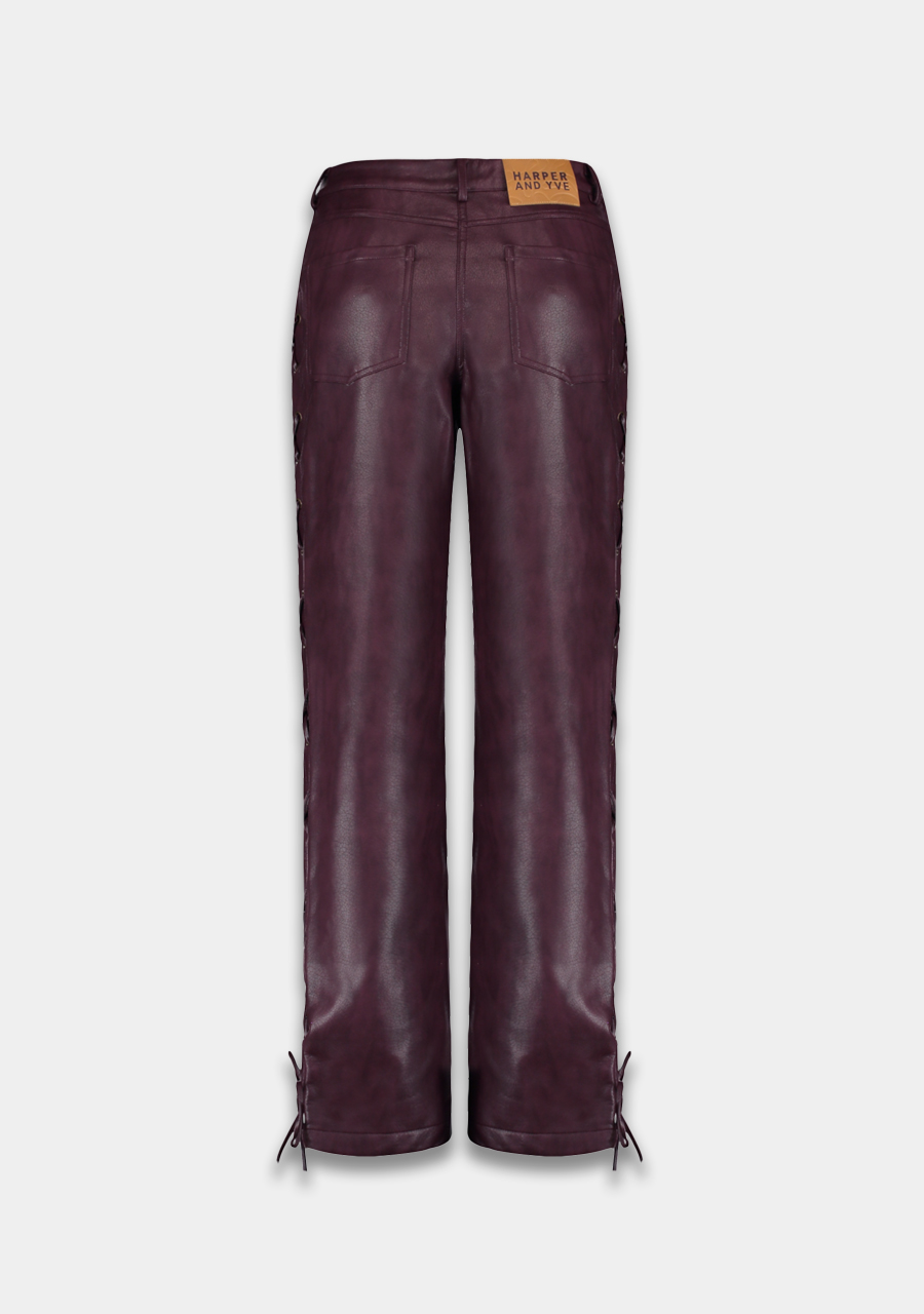 Harper & Yve Broek Sally DW25P111 Donker Paars